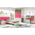 Chambre fille composition L305 avec lit 1 personne - GLICERIO