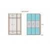 Chambre fille composition L305 avec lit 1 personne - GLICERIO