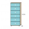 Chambre fille composition L305 avec lit 1 personne - GLICERIO