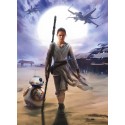  Poster XXL Star Wars Rey - Panoramique - KOMAR