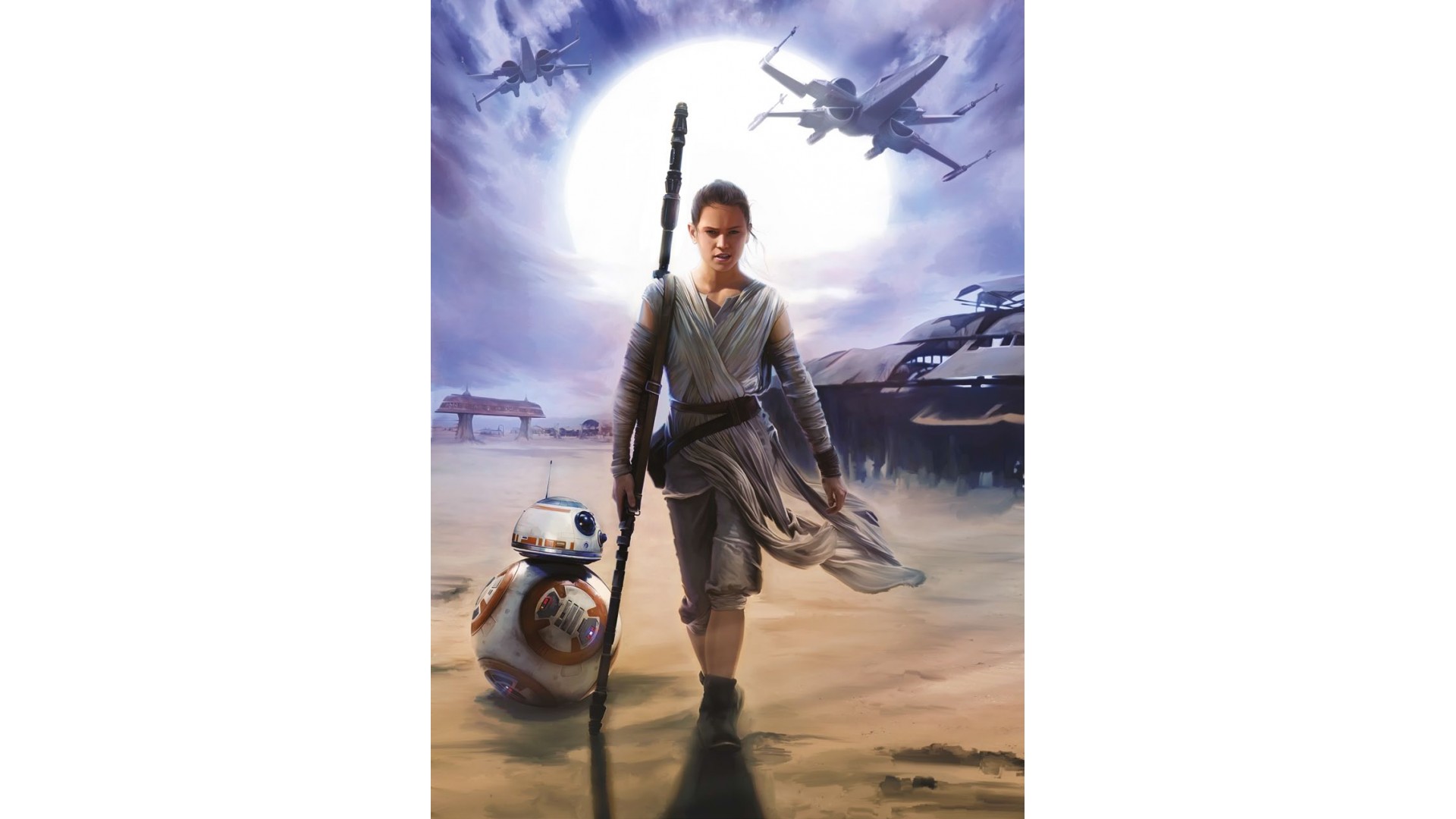  Poster XXL Star Wars Rey - Panoramique - KOMAR