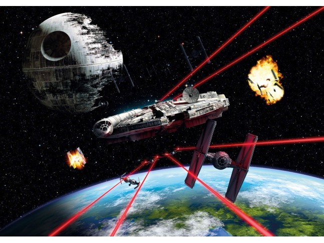  Poster XXL Star Wars Millennium Falcon - Panoramique - KOMAR