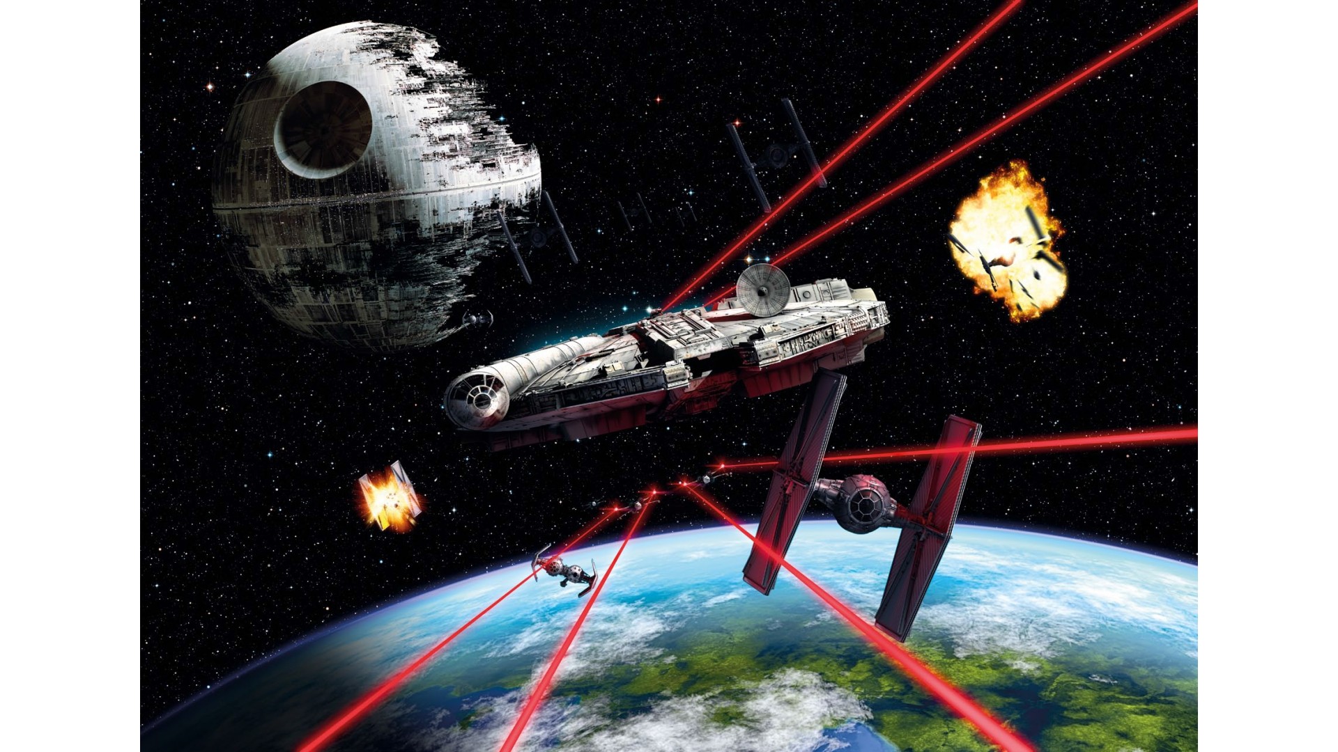  Poster XXL Star Wars Millennium Falcon - Panoramique - KOMAR
