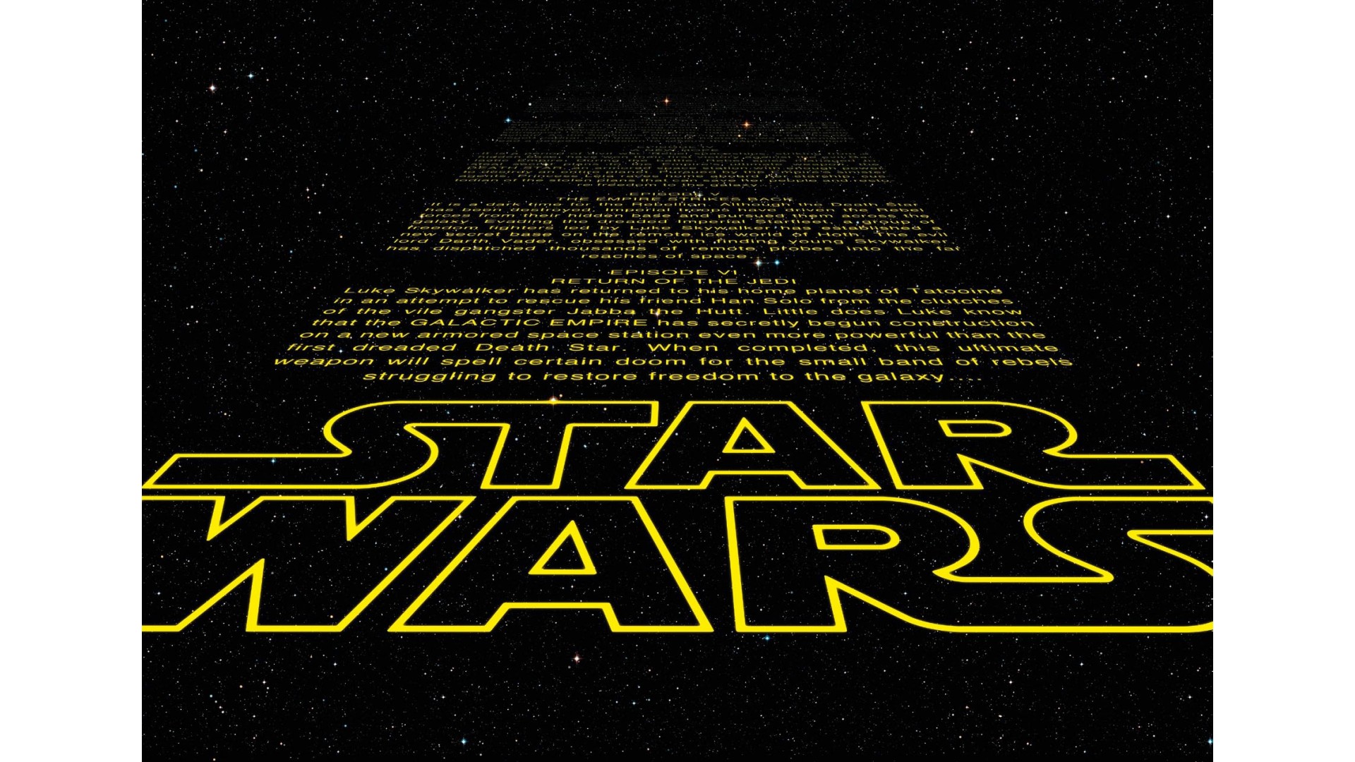  Poster XXL Star Wars générique Intro - Panoramique - KOMAR