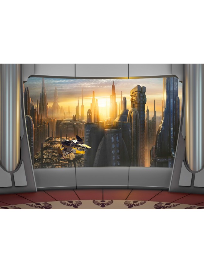 Poster XXL Star Wars planète Coruscant - PANORAMIQUE KOMAR - SO NUIT