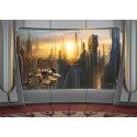  Poster XXL Star Wars planète Coruscant - Panoramique - KOMAR