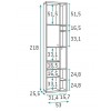 Chambre enfant garçon PERSONNALISABLE avec lit gigogne F059 - GLICERIO