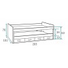 Chambre enfant garçon PERSONNALISABLE avec lit gigogne F059 - GLICERIO