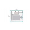 Chambre enfant originale et PERSONNALISABLE avec lit gigogne F053 - GLICERIO