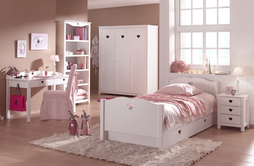 Bureau enfant fille chambre Emile au style So romantique - SO NUIT