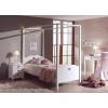 Lit baldaquin enfant chambre EMILIE avec couchage 90x200 cm - SONUIT