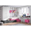 Chambre enfant complete PERSONNALISABLE avec lit gigogne F251 - GLICERIO