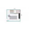 Chambre enfant complete PERSONNALISABLE avec lit gigogne F251 - GLICERIO