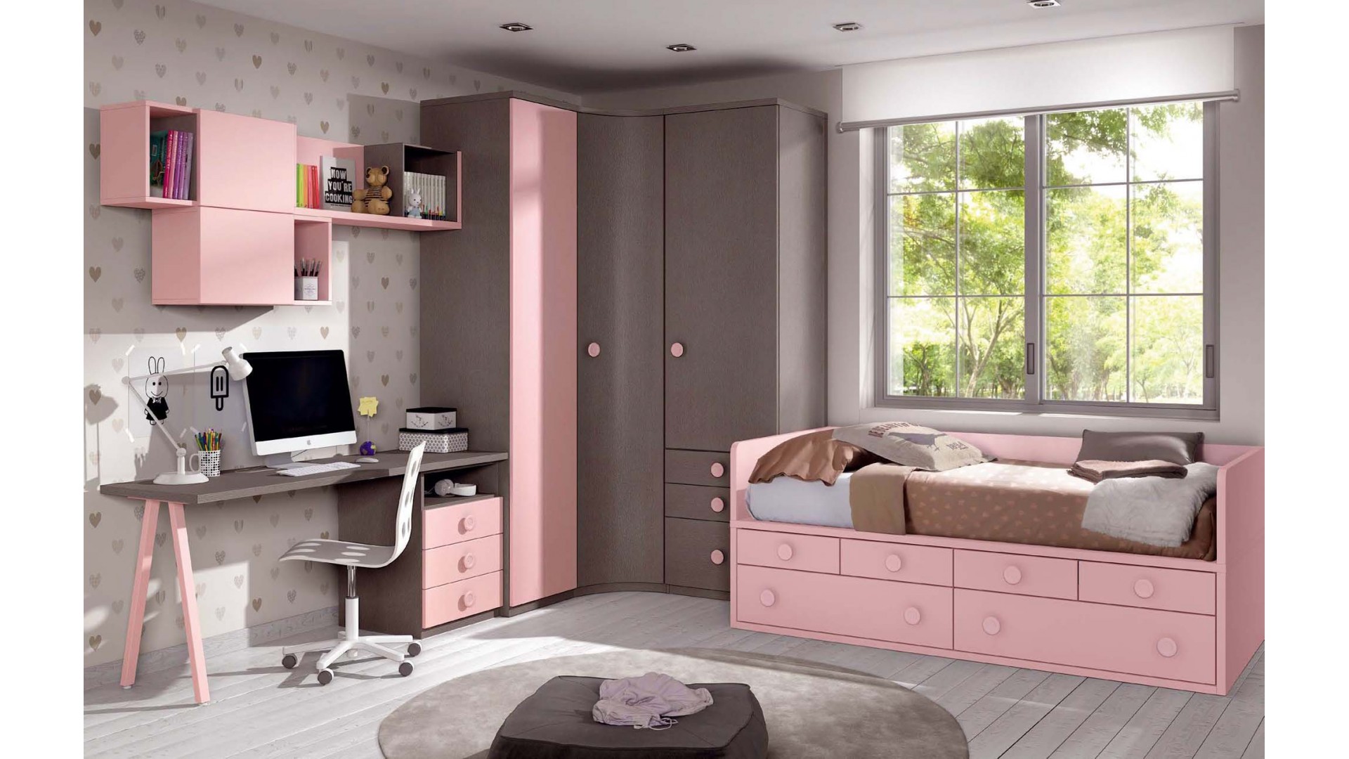 Chambre fillette PERSONNALISABLE F031 - GLICERIO