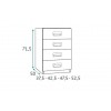 Lit escamotable mural avec bureau PERSONNALISABLE F354 - GLICERIO