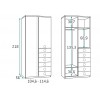 Lit escamotable enfant avec bureau PERSONNALISABLE F357 - GLICERIO