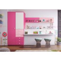 Lit escamotable enfant avec bureau PERSONNALISABLE F357 - GLICERIO