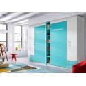 Lit escamotable armoire avec 2 couchages PERSONNALISABLE F361 - GLICERIO