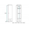Lit escamotable armoire avec 2 couchages PERSONNALISABLE F361 - GLICERIO
