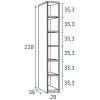 Chambre avec lit armoire escamotable avec couchage 160 x 200 PERSONNALISABLE F365 - GLICERIO