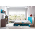 Chambre avec lit japonais futon "couchage 140 x 190" PERSONNALISABLE F465 - GLICERIO