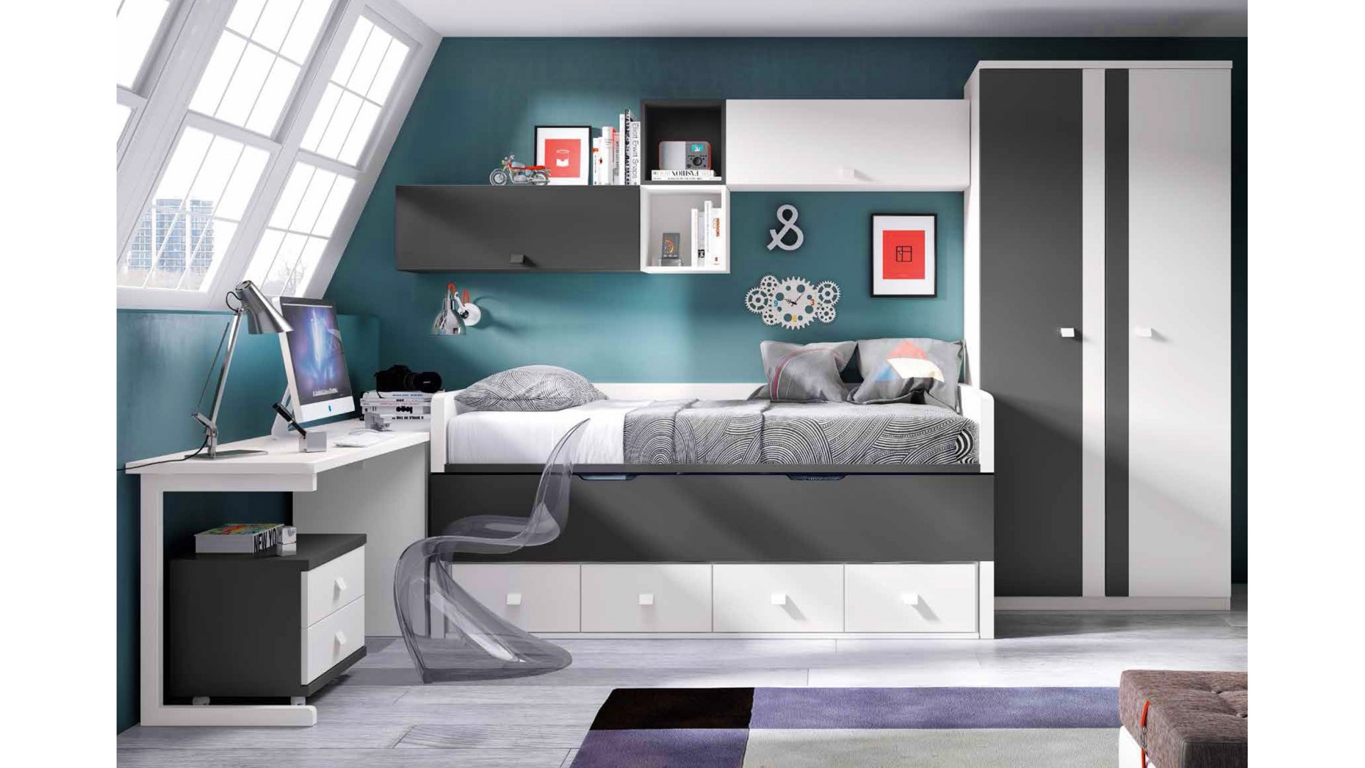 Chambre ado garcon ultra moderne à personnaliser