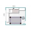 Chambre ado garcon PERSONNALISABLE F058 - GLICERIO