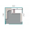 Chambre petit garçon avec lit gigogne PERSONNALISABLE F074 - GLICERIO