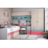 Chambre ado fille avec lit gigogne PERSONNALISABLE F069 - GLICERIO