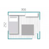 Chambre ado fille avec lit gigogne PERSONNALISABLE F076 - GLICERIO