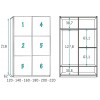 Chambre ado fille avec lit gigogne PERSONNALISABLE F076 - GLICERIO