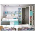 Chambre ado garçon  PERSONNALISABLE F078 - GLICERIO