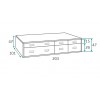 Chambre ado garcon avec lit gigogne PERSONNALISABLE F078 - GLICERIO