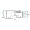 Chambre complète fille avec lit gigogne PERSONNALISABLE F080 - GLICERIO