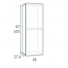 Chambre pour ado fille avec lit double PERSONNALISABLE F153 - GLICERIO