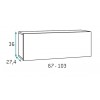 Chambre pour ado fille avec lit double PERSONNALISABLE F153 - GLICERIO