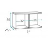 Chambre pour ado fille avec lit double PERSONNALISABLE F153 - GLICERIO
