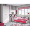 Chambre pour ado fille avec lit double PERSONNALISABLE F153 - GLICERIO