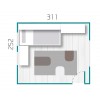 Chambre enfant garcon avec lit canapé PERSONNALISABLE F158 - GLICERIO