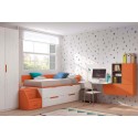 Chambre moderne ado avec lit gigogne PERSONNALISABLE F001 - GLICERIO