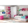 Chambre enfant fille avec bureau PERSONNALISABLE F163 - GLICERIO