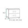 Chambre ado fille PERSONNALISABLE avec lit banquette F167 - GLICERIO