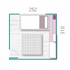 Chambre ado fille PERSONNALISABLE avec lit banquette F167 - GLICERIO