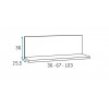 Chambre ado fille PERSONNALISABLE avec lit banquette F167 - GLICERIO